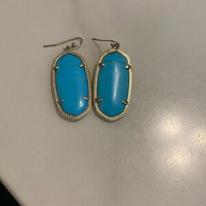 Kendra Scott turquoise and gold earrings